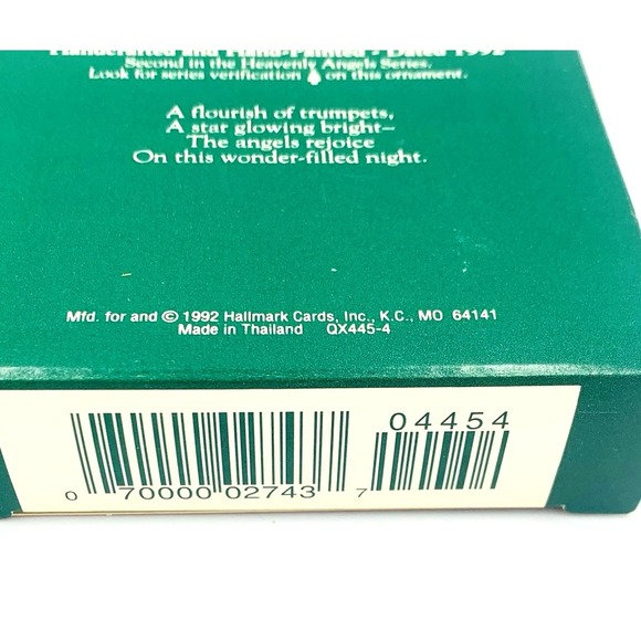 #1 & #2 Heavenly Angels Collector's Series Hallmark Keepsake Ornaments 1991 1992 - Picture 10 of 11